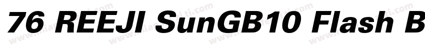 76 REEJI SunGB10 Flash Black字体转换